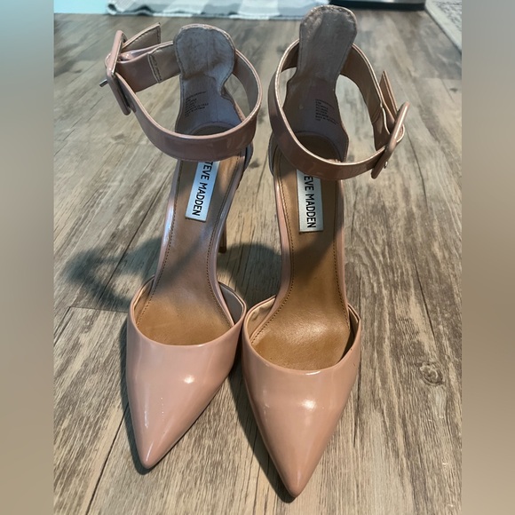 Steve Madden Blush Pink Pointed Toe Ankle Strap Heels – Size 6.5 - Picture 1 of 6